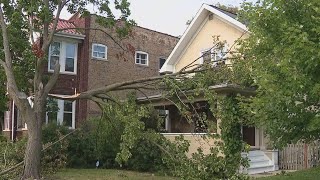Powerful storms leave behind damage, knock out power in parts of Chicago