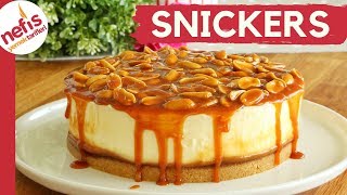 FIRINDA PİŞMEYEN SNICKERS CHEESECAKE TARİFİ 🥜💫