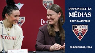 MTL@MIN: Conférence de presse | Post Game Press - 28 décembre 2024