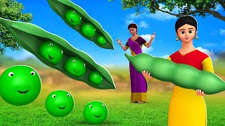 బఠానీలు కథ - Funny Story of Peas in Telugu | 3D Animated Telugu Moral Stories | Maa Maa Tv Telugu