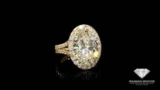 7.01ct Oval J SI2 Diamond Ring