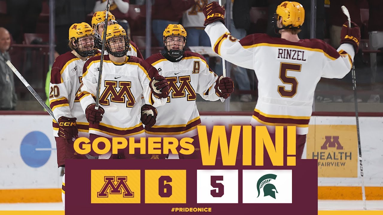 Highlights: #8 Gopher Men's Hockey Wins OT Thriller Over #7 Michigan ...