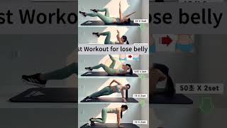 best belly fat loss workout for women's at home #shorts