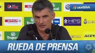 Rueda de prensa de José Luís Mendilibar tras el UD Las Palmas (0-2) SD Eibar