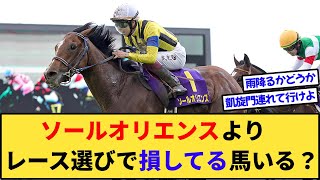 【競馬】ソールオリエンスよりレース選びで損してる馬いる？