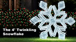 The 4' Twinkling Snowflake