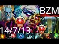 BZM Invoker vs Pudge, QOP, Outworld Destroyer - how to win - dota2