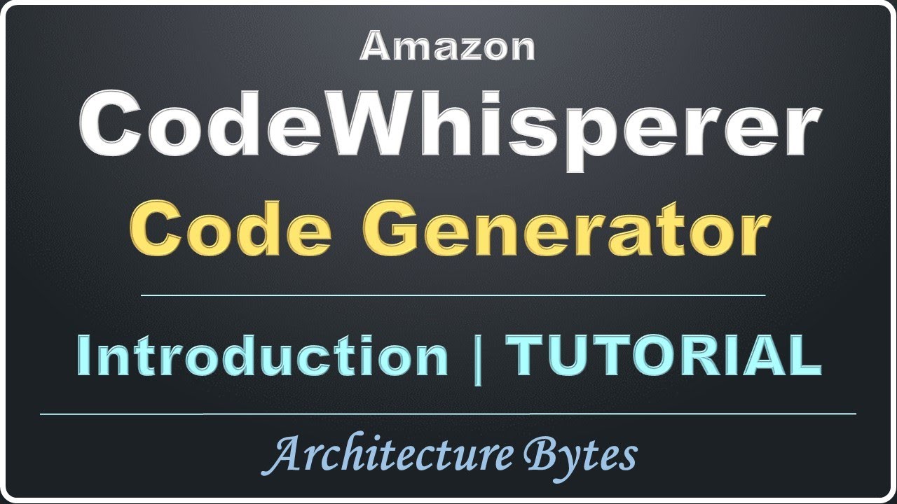 Amazon CodeWhisperer Tutorial | Code Generator Demo - YouTube