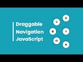Draggable Circular Navigation Menu in HTML CSS & JavaScript