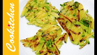 Zucchini pancake, Zucchini recipes,  Korean style (Hobakjeon)