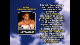 Lucy Lambert ~ Short Obituary