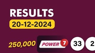 uwinn lottery result today 20/12/2024 Friday December power7 Grand6 max3 4you spin5 U winn Result