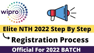 Wirpo Elite NTH 2022 Step By Step Registration Process | Live Registration | 2022 Batch Apply Now