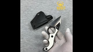 KUBEY KU166C  Hippocam EDC Fixed Blade Knife