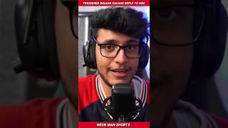 Triggered Insaan SAVAGE REPLY to him... | Triggered Insaan Live Insaan Shorts Facts #shorts