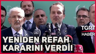 Yeniden Refah Partisi İttifak Kararını Açıkladı! Fatih Erbakan Cumhurbaşkanı Adayı! – TGRT Haber