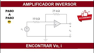 ✅ Operational Amplifier Circuit | Inverting Amplifier | Example 5.3 Alexander SADIKU