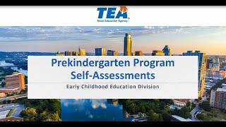 Prekindergarten Program Self-Assessment Webinar