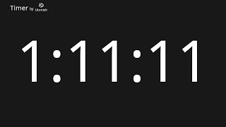 1h11m11s Countdown Timer