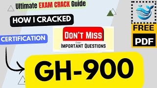 How I CRACKED GH-900 Exam in Just 6 Hours | GitHub Foundations | Important Topics & Tips | PDF