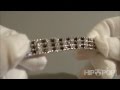 [Hip Pop Bijoux HD]Bracelet hip hop en diamant noir et blanc