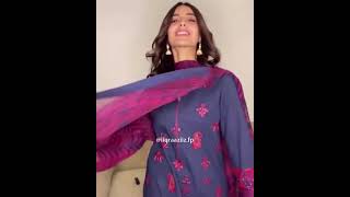 Iqra Aziz Transformation from western To Eastern Outfit |