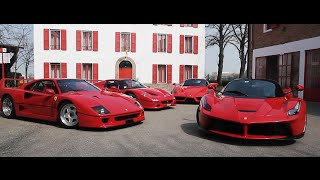 F40/F50/Enzo/Laferrari : Ferrari supercars together at Fiorano