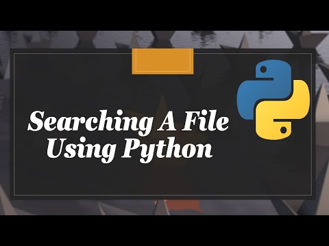 How To Search A File From Directory Using Python