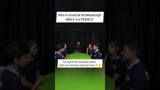 Who is good at Multitasking:- Male or Female #shortvideo #english #shorts