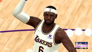 NBA2K22：乔治空砍31+9，詹姆斯30+9+10浓眉哥21+13带队轻取快船