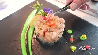 Make Spicy Salmon Salad with 5-Star chef in Thailand - Alex Tan