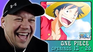 ONE PIECE Openings Series 13 - 26 Music [ Music Reaction ]