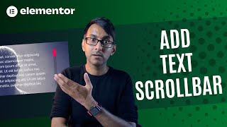 Add Scrolling Bar to Long Text - Elementor Wordpress Tutorial