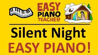 🎹 EASY piano: Silent Night keyboard tutorial (Christmas carol) by #EPT