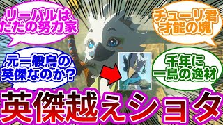 【千年に一鳥の逸材】『チューリ君、才能だけで努力の鬼リーバルおじさんを超えてしまう!?』に対する反応集【ゼルダの伝説ティアーズオブザキングダム】【ティアキン】