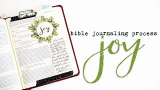 Bible Journaling Process | Joy