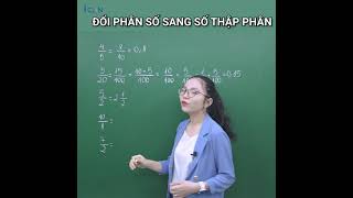 TOÁN LỚP 5 - ĐỔI PHÂN SỐ SANG SỐ THẬP PHÂN