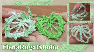 How To Crochet Leaf EARRINGS