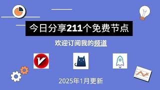 2025年01月02日免费机场节点分享, 机场，科学上网.免费节点订阅分享，免费clash节点，v2ray节点，免费机场