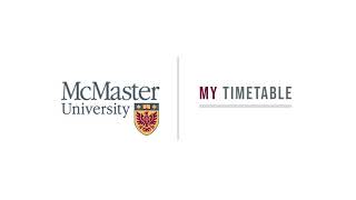 Creating a Preferred Schedule - MyTimetable (2/3)