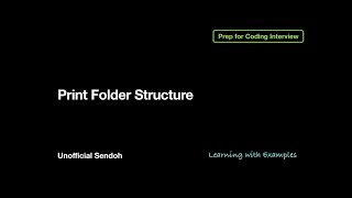[Software Engineering Series] Print Folder Structure