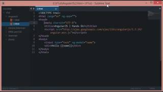 AngularJS Tutorial 2 Hello World