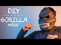 How to make a Gorilla Mask using Paper - DIY Kong mask