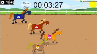6 minute horse race timer