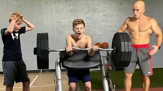 Strongest 11 Year Old Kid Lifts Crazy Weight to Prove Hater Wrong