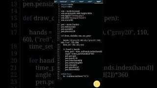 analogue clock with python | clock with turtle