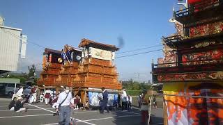 【西条祭り】２０２２年石岡神社秋の例大祭本殿祭前に旧農協前に集合（整理番号20726)