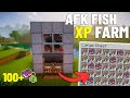 EASY AFK Fish Xp Farm Tutorial Minecraft 1.21 (Java & Bedrock)