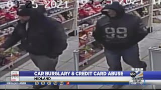 Burglary, credit card abuse suspect sought