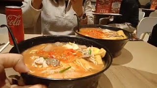 Hot Noodles in one big bowl just only 58hkd Hongkong restaurant